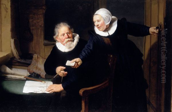 Jan Rijcksen and his Wife, Griet Jans ('The Shipbuilder and his Wife') - view 1