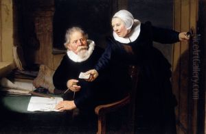 Jan Rijcksen and his Wife, Griet Jans ('The Shipbuilder and his Wife') by Harmenszoon van Rijn Rembrandt