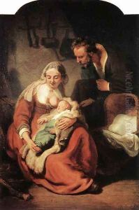 The Holy Family 1630s by Harmenszoon van Rijn Rembrandt