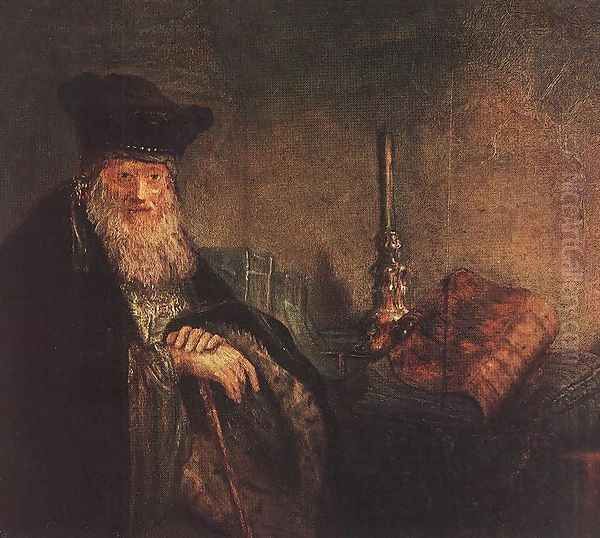 Old Rabbi (detail) 1642 - view 1