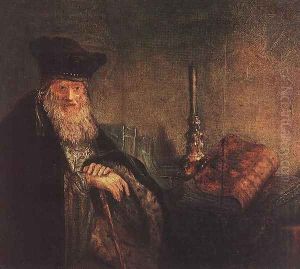 Old Rabbi (detail) 1642 by Harmenszoon van Rijn Rembrandt