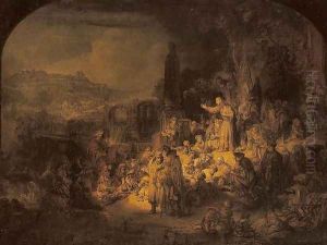 John the Baptist Preaching by Harmenszoon van Rijn Rembrandt