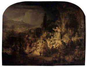 St. John The Baptist Preaching by Harmenszoon van Rijn Rembrandt