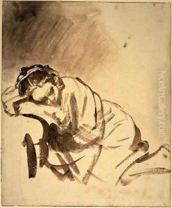 Hendrickje sleeping by Harmenszoon van Rijn Rembrandt