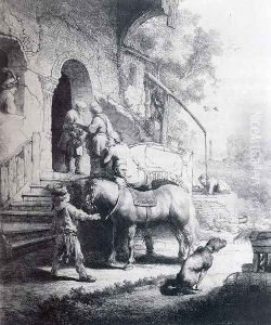 The Good Samaritan by Harmenszoon van Rijn Rembrandt