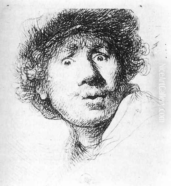 Self-Portrait, Staring 1630 - view 1