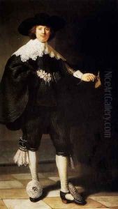 Portrait Of Maerten Soolmans by Harmenszoon van Rijn Rembrandt