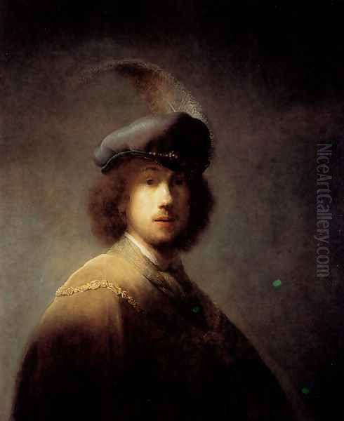 Self-portrait In A Plumed Hat - view 1
