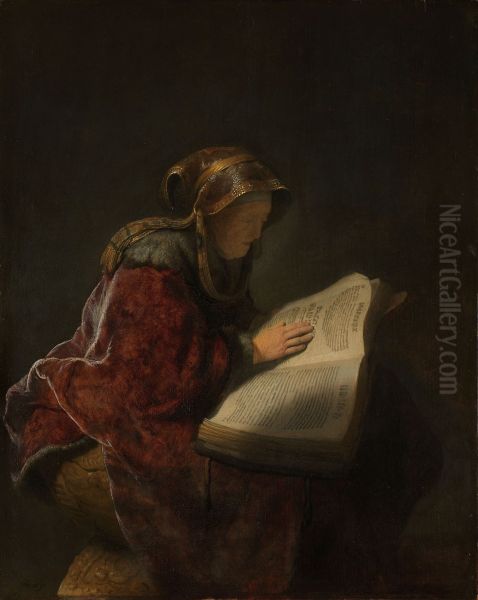 The Prophetess Anna (known as 'Rembrandt's Mother') - view 1