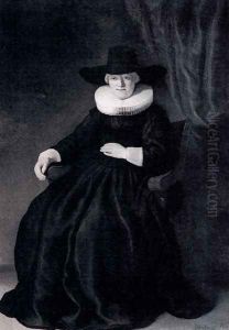 Portrait Of Maria Bockenolle by Harmenszoon van Rijn Rembrandt
