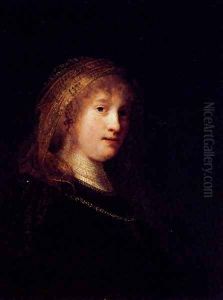 Saskia Wearing A Veil