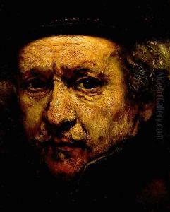 Self-Portrait (detail) 1659 by Harmenszoon van Rijn Rembrandt