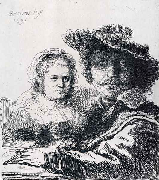 Self-portrait With Saskia - view 1