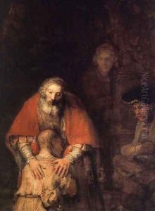 The Return of the Prodigal Son (detail -5) c. 1669 by Harmenszoon van Rijn Rembrandt