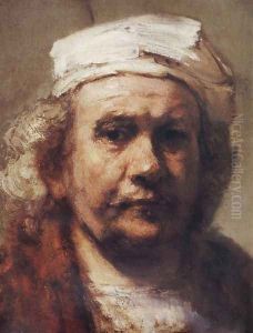 Self-Portrait [detail #1] by Harmenszoon van Rijn Rembrandt