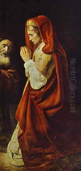 Sacrifice of Manoah. Detail - view 1