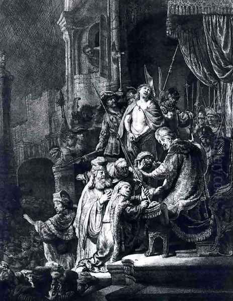 Christ Devant Pilate Et Le Peuple,bnf 1635 - view 1
