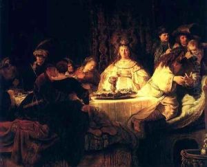 Samson Le Mariage Et L Enigme,dresde 1638 by Harmenszoon van Rijn Rembrandt