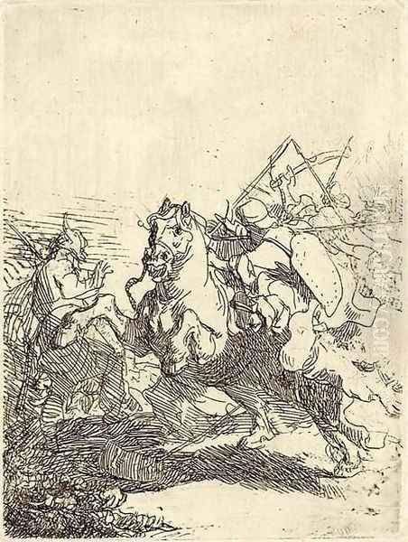 A Cavalry Fight - view 1