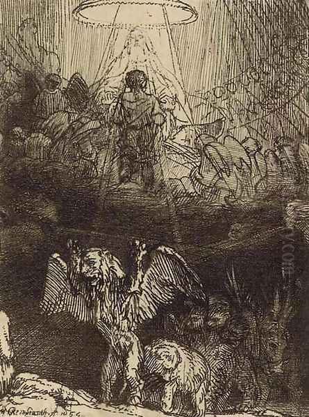 Daniel's Vision of the Four Beasts, from Four Illustrations to a Spanish Book - view 1
