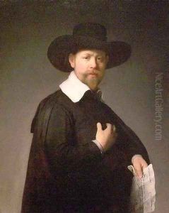Portrait of Marten Looten by Harmenszoon van Rijn Rembrandt