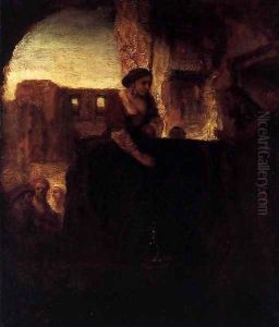 Christ and the Woman of Samaria by Harmenszoon van Rijn Rembrandt
