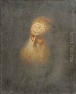 A Tronie a bearded old man by Harmenszoon van Rijn Rembrandt
