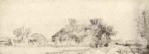 Landscape with a Road beside a Canal by Harmenszoon van Rijn Rembrandt