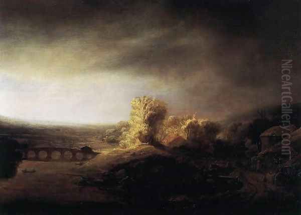 Landscape with a Long Arched Bridge 2 - view 1