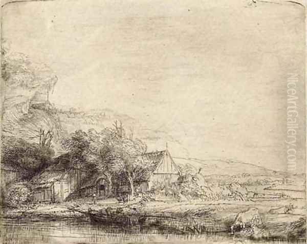 Landscape with two Cows - view 1