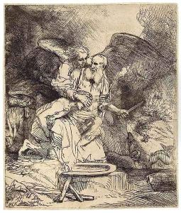 Abraham's Sacrifice by Harmenszoon van Rijn Rembrandt