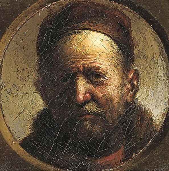 Portrait of an elderly man, small-bust-length, wearing a brown cap - view 1