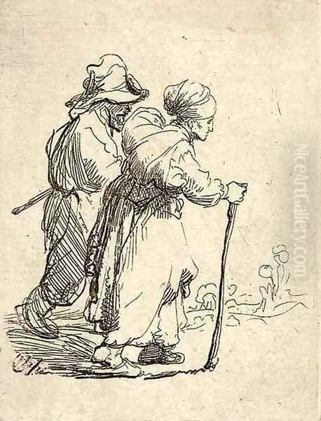 Two Tramps; a Man and a Woman - view 1