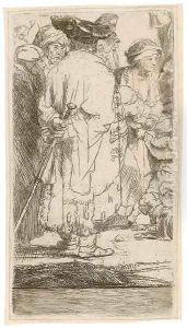 Christ healing the Sick A Fragment by Harmenszoon van Rijn Rembrandt