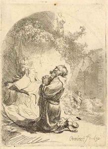 Saint Jerome praying Arched