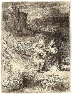 The Agony in the Garden by Harmenszoon van Rijn Rembrandt
