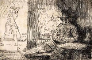 The Golf Player by Harmenszoon van Rijn Rembrandt