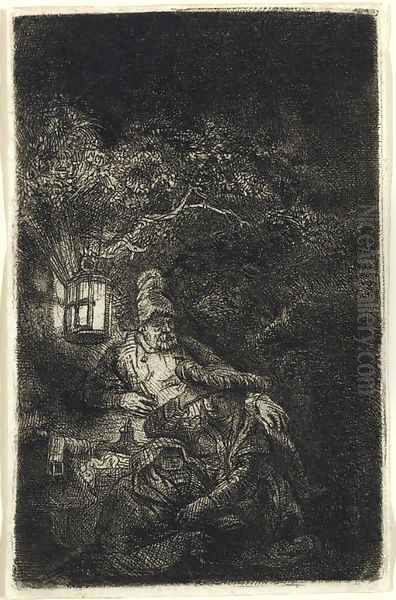 The Rest on the Flight into Egypt A Night Piece - view 1