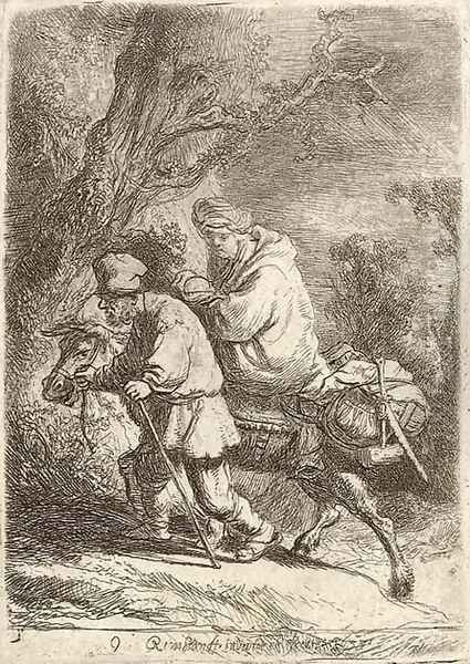 The Flight into Egypt Small Plate - view 1
