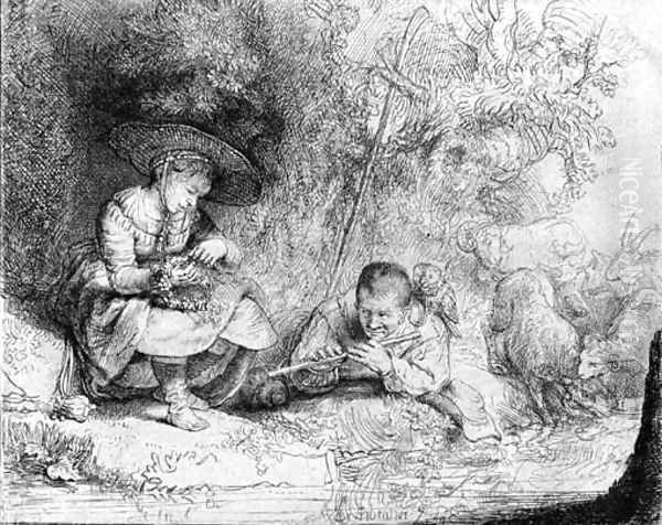 The Flute Player - view 1