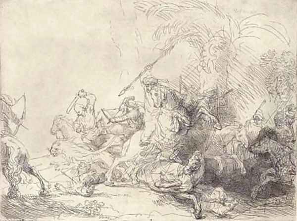 The Large Lion Hunt - view 1