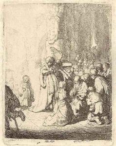 The Presentation in the Temple with the Angel Small Plate