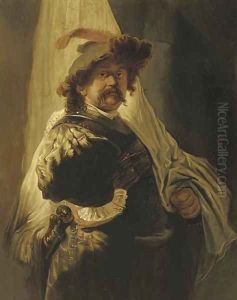 Portrait of the artist by Harmenszoon van Rijn Rembrandt