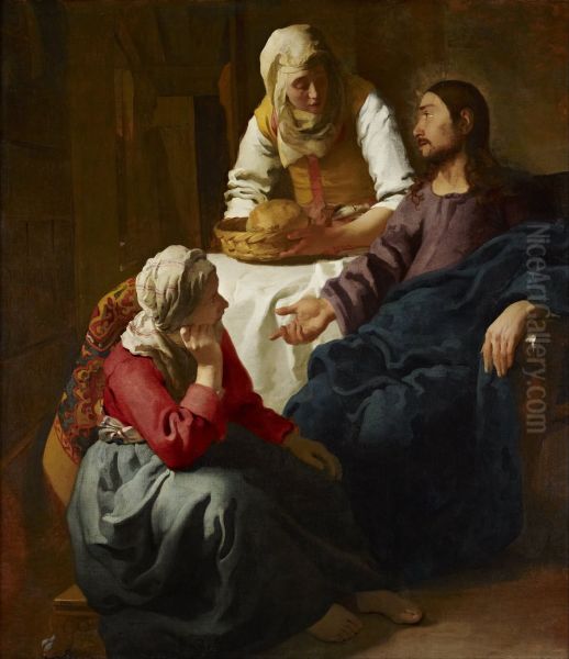 Christ in the House of Martha and Mary 1654-55 by Jan Vermeer Van Delft