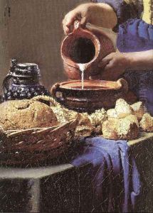The Milkmaid (detail-3) c. 1658