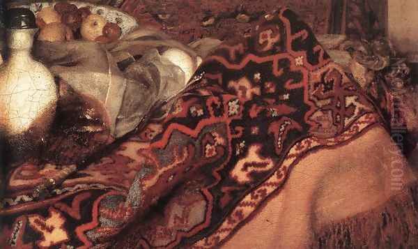 A Woman Asleep at Table (detail-2) c. 1657 - view 1