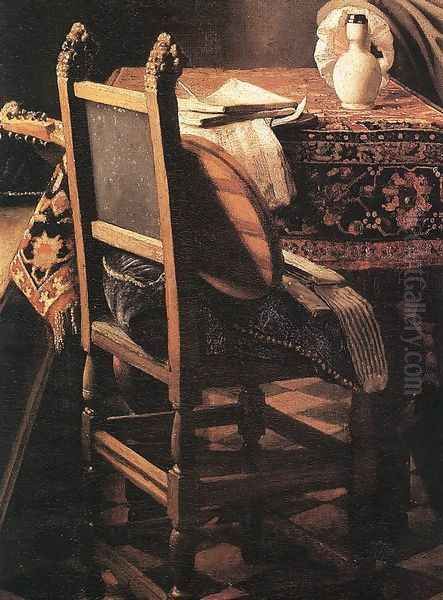 A Lady Drinking and a Gentleman (detail-3) c. 1658 - view 1