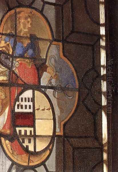 A Lady and Two Gentlemen (detail-2) c. 1659 - view 1