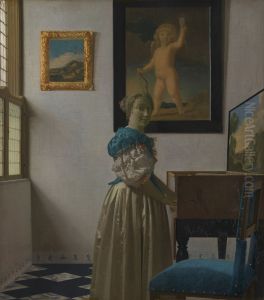 Lady Standing at a Virginal c. 1670