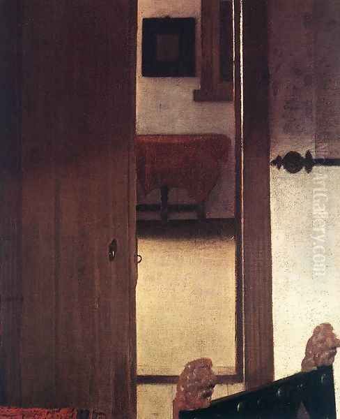 A Woman Asleep at Table (detail-4) c. 1657 - view 1